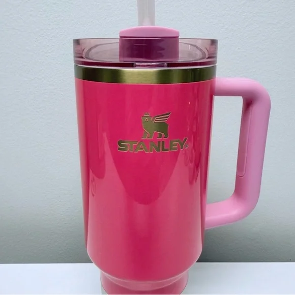 Stanley Pink Parade 40 oz Tumbler, Limited Edition Quencher H2.0 FlowState, New - Picture 6 of 9